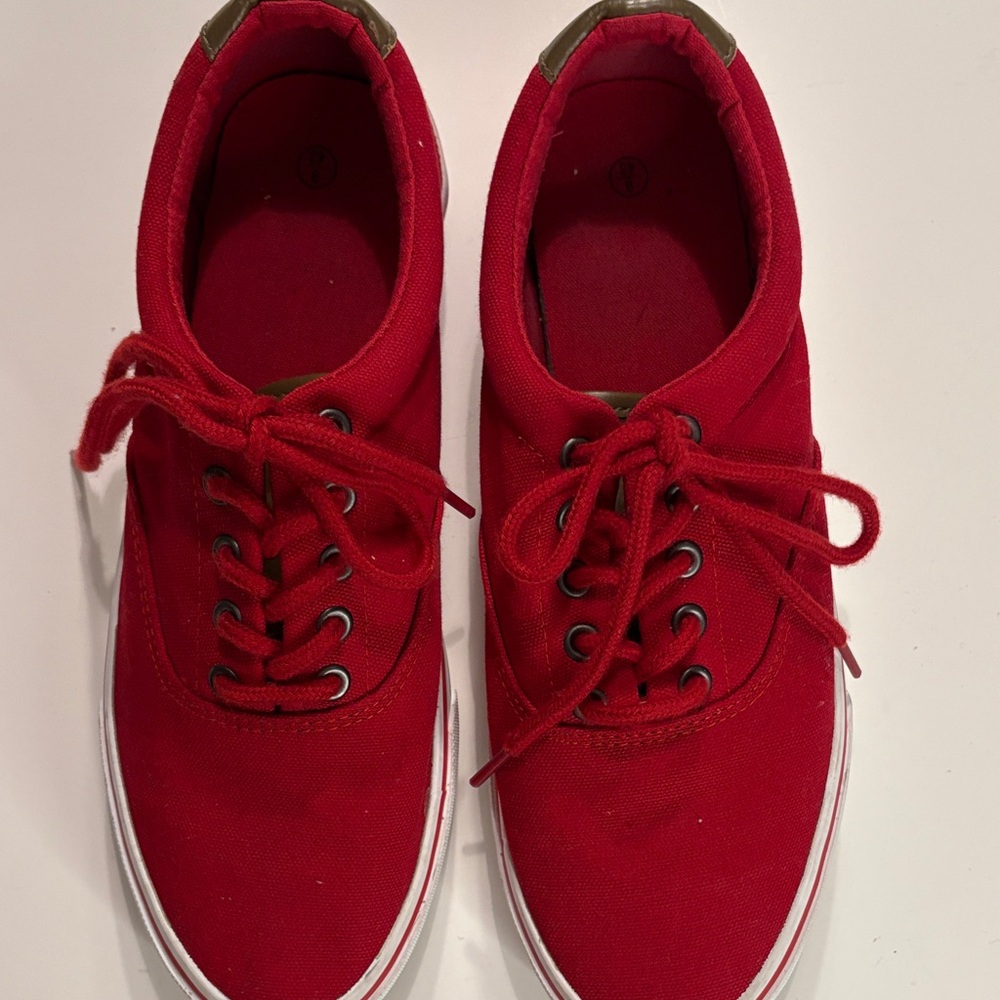 Red Canvas Sneakers